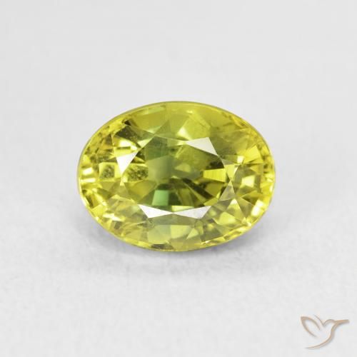 2.93ct طبيعي أصفر متوسط زفير, بيضوي, VVS-VS