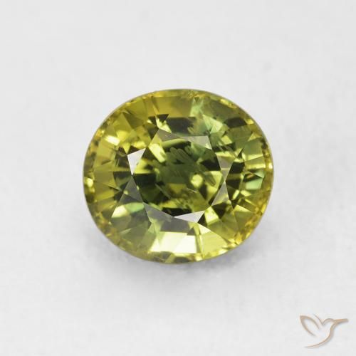 2.08ct طبيعي متعدد الألوان زفير, بيضوي, قليلا جدا
