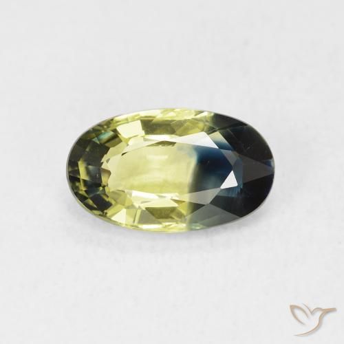 1.82ct طبيعي متعدد الألوان زفير, بيضوي, VVS