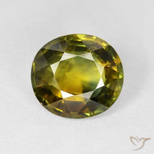 3.42ct طبيعي أخضر دافئ زفير, بيضوي, قليلا جدا