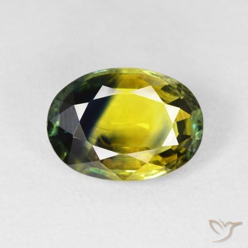 3.52ct طبيعي متعدد الألوان زفير, بيضوي, قليلا جدا
