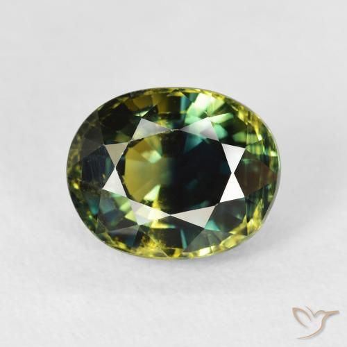 3.97ct طبيعي أخضر الغابة غامق زفير, بيضوي, قليلا جدا