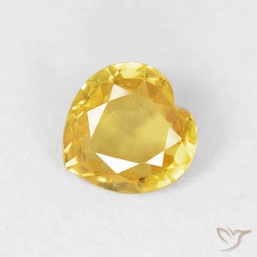 0.39ct طبيعي أصفر توسكانا زفير, قلب, VVS-VS