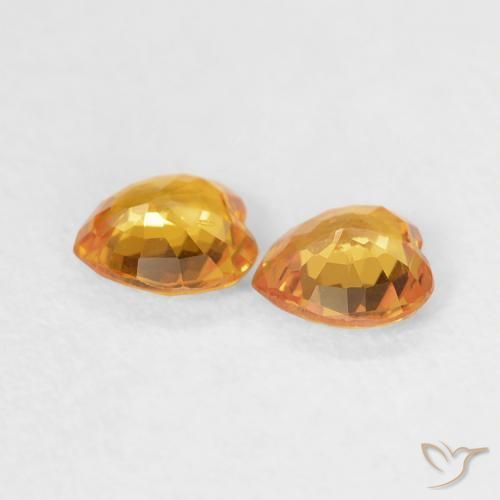 أحجار زفير Medium Dark-Golden طبيعية، قلب، قليلا جدا، وزنها 0.67 قيراط
