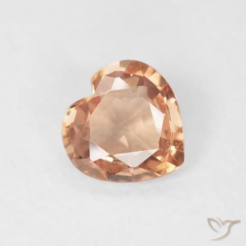 0.40ct طبيعي برتقالى متوسط زفير, قلب, قليلا جدا