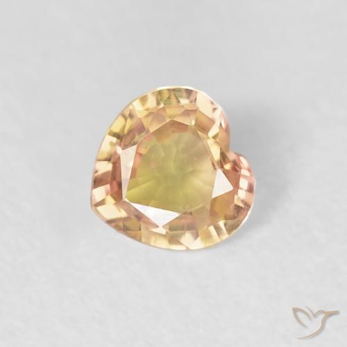 0.33ct طبيعي متعدد الألوان زفير, قلب, VVS-VS