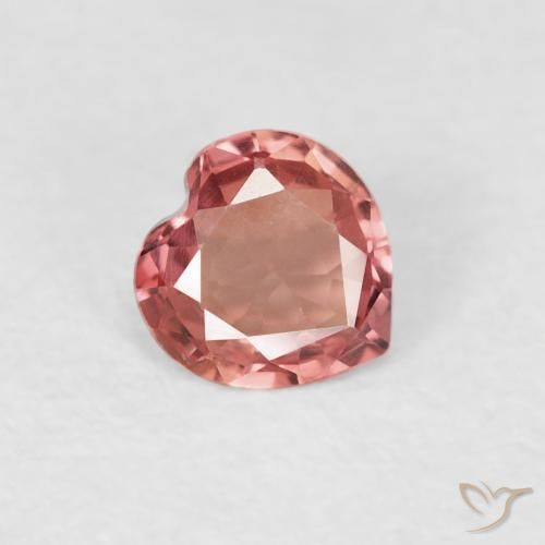 0.35ct طبيعي وردى متوسط زفير, قلب, VVS