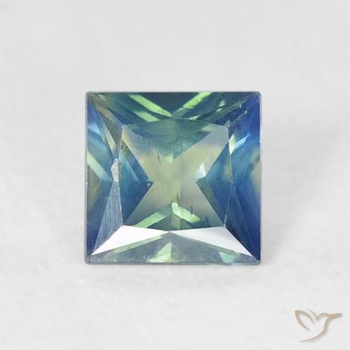 0.69ct طبيعي شرشيرى زفير, مربع, قليلا جدا