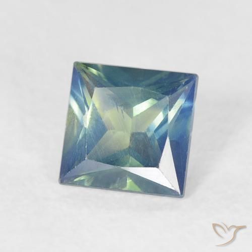زفير شرشيرى طبيعي، مربع، 0.69 قيراط، قليلا جدا