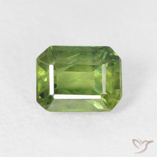 0.69ct طبيعي أخضر دافئ زفير, قص الزمرد, قليلا جدا