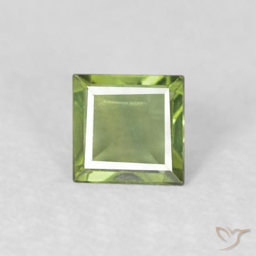 0.28ct طبيعي أخضر دافئ زفير, مربع, VVS, Photo A