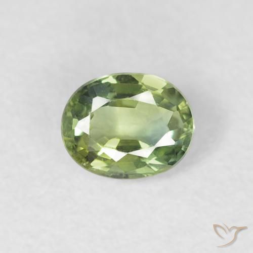 0.30ct طبيعي أخضر دافئ زفير, بيضوي, VVS