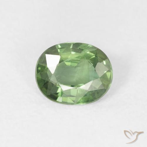 0.70ct طبيعي الأخضر الغامق زفير, بيضوي, قليلا جدا