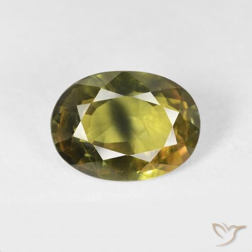 2.91ct طبيعي الأخضر الغامق زفير, بيضوي, قليلا جدا