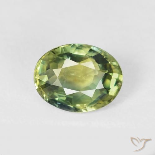 2.24ct طبيعي أخضر دافئ زفير, بيضوي, قليلا جدا