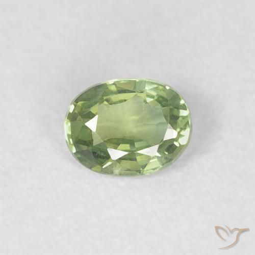 0.24ct طبيعي أخضر دافئ زفير, بيضوي, VVS-VS