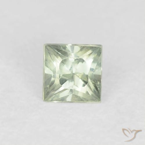 0.21ct طبيعي أخضر مريمية فاتح زفير, مربع, VVS-VS