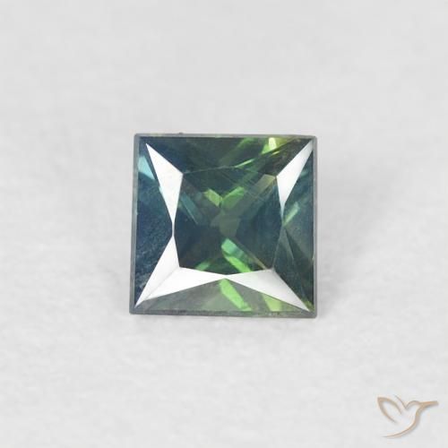 0.28ct طبيعي أخضر متوسط زفير, مربع, VVS-VS