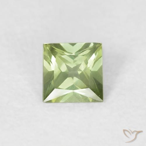 0.31ct طبيعي أخضر متوسط زفير, مربع, VVS-VS