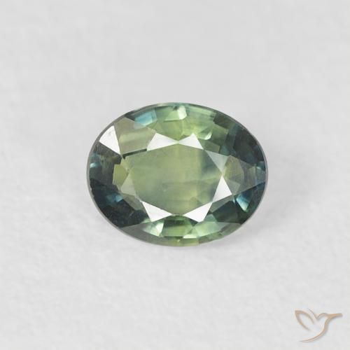 0.30ct طبيعي أخضر أزرق متوسط زفير, بيضوي, VVS-VS