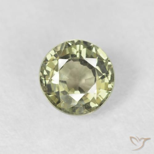 0.57ct طبيعي أخضر متوسط زفير, دائري, VVS-VS