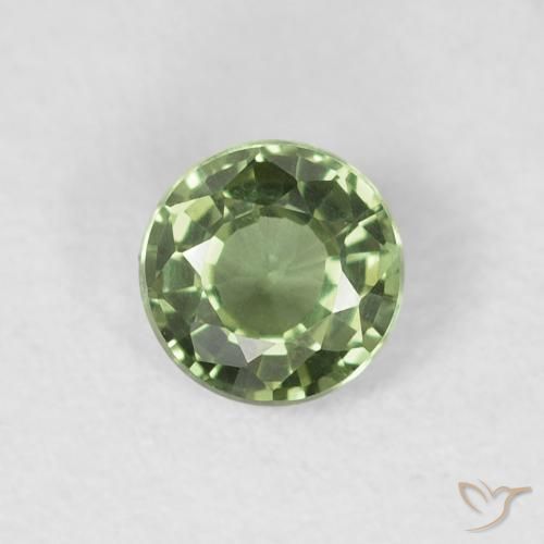0.55ct طبيعي الأخضر الغامق زفير, دائري, VVS-VS