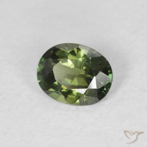 زفير Medium Light Green طبيعي، بيضوي، 0.48 قيراط، VVS-VS