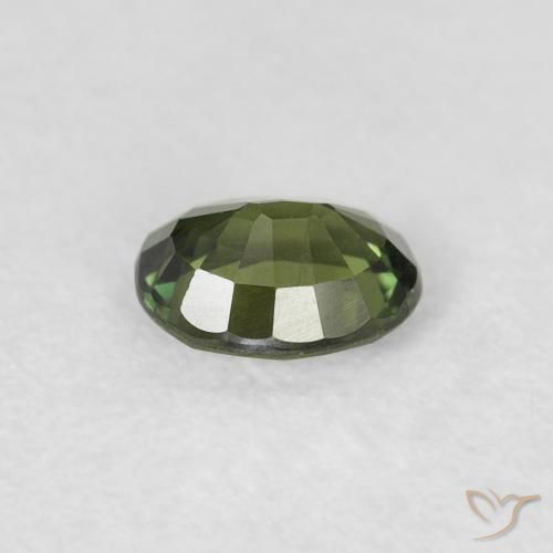 زفير Medium Light Green طبيعي، بيضوي، 0.48 قيراط، VVS-VS