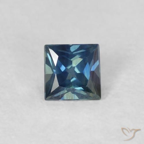 0.29ct طبيعي أزرق غامق زفير, مربع, VVS-VS