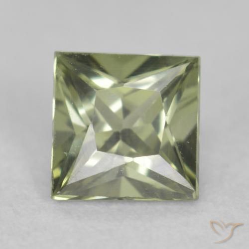 0.31ct طبيعي أخضر الغابة فاتح زفير, مربع, VVS