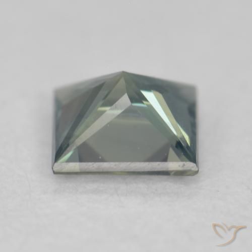 زفير أخضر أزرق متوسط طبيعي، مربع، 0.27 قيراط، VVS