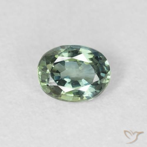 0.30ct طبيعي اخضر فاتح زفير, بيضوي, VVS