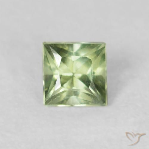 0.21ct طبيعي أخضر متوسط زفير, مربع, VVS-VS