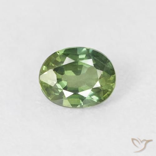0.35ct طبيعي الأخضر الغامق زفير, بيضوي, قليلا جدا