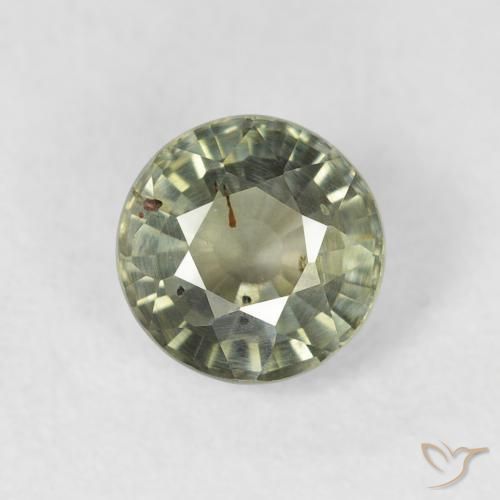 0.95ct طبيعي أخضر متوسط زفير, دائري, VS-SI