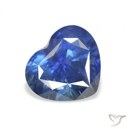 3.33ct طبيعي أزرق بحرى زفير, قلب, قليلا جدا