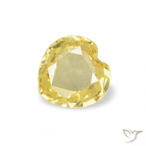 0.32ct طبيعي أصفر متوسط زفير, قلب, VVS, Photo A