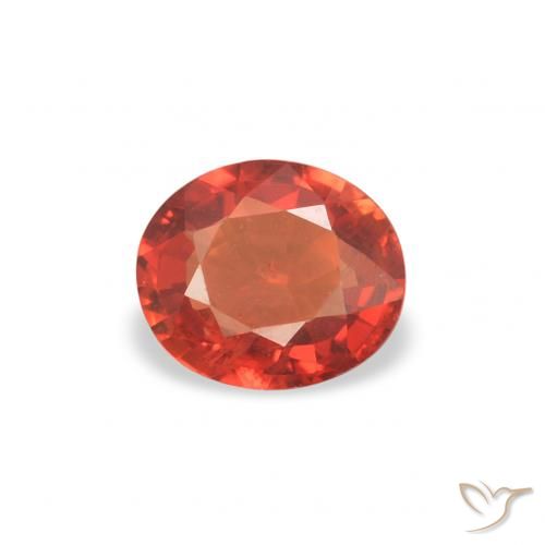 0.36ct طبيعي برتقالى دافئ زفير, بيضوي, قليلا جدا
