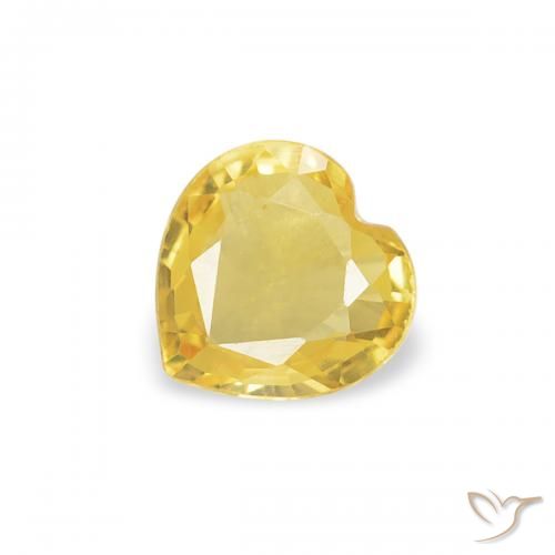 0.30ct طبيعي أصفر توسكانا زفير, قلب, VVS
