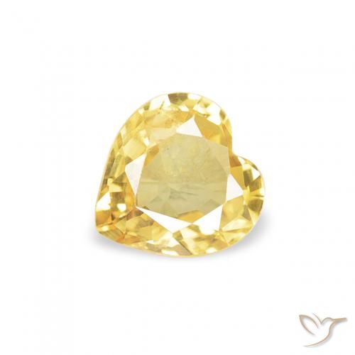 0.37ct طبيعي برتقالى ذهبة زفير, قلب, قليلا جدا