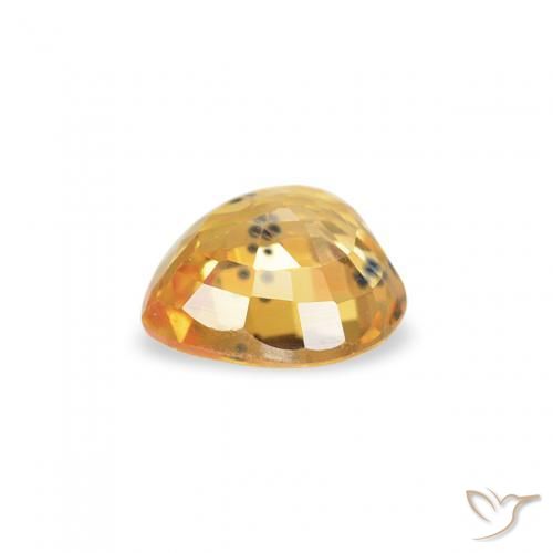 زفير Medium Dark-Golden طبيعي، قلب، 0.47 قيراط، قليلا جدا