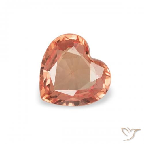 0.36ct طبيعي برتقالى متوسط زفير, قلب, VVS-VS