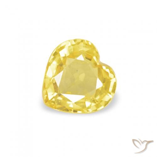0.42ct طبيعي أصفر متوسط زفير, قلب, VVS-VS