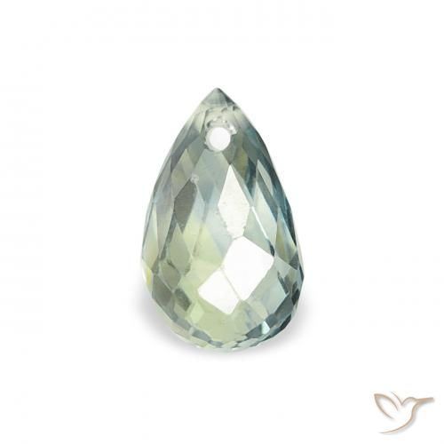 0.69ct طبيعي أخضر باهت زفير, بريوليت, قليلا جدا, Photo A