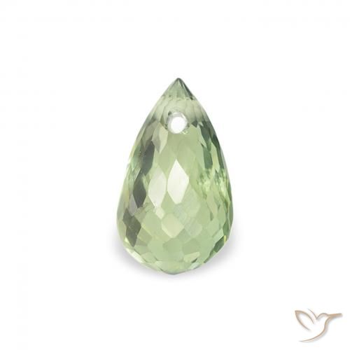 0.62ct طبيعي أخضر باهت زفير, بريوليت, قليلا جدا