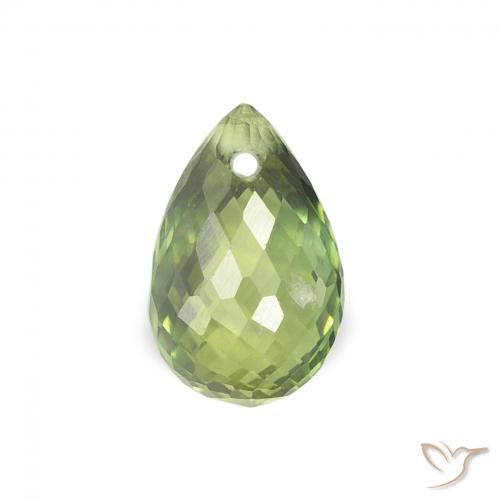 0.92ct طبيعي أخضر الغابة فاتح زفير, بريوليت, قليلا جدا