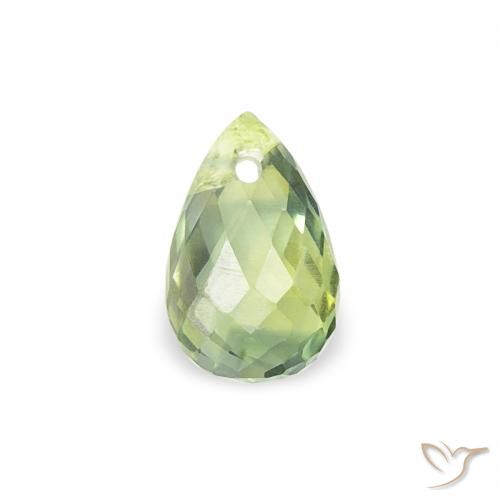 0.43ct طبيعي اخضر المريمية فاتح جدا زفير, بريوليت, قليلا جدا