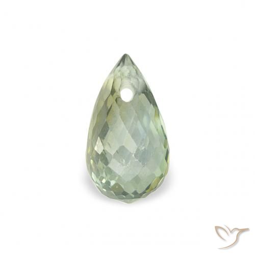 0.48ct طبيعي اخضر فاتح زفير, بريوليت, قليلا جدا