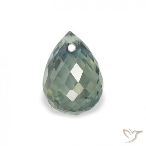 1.20ct طبيعي أخضر أزرق متوسط زفير, بريوليت, قليلا جدا