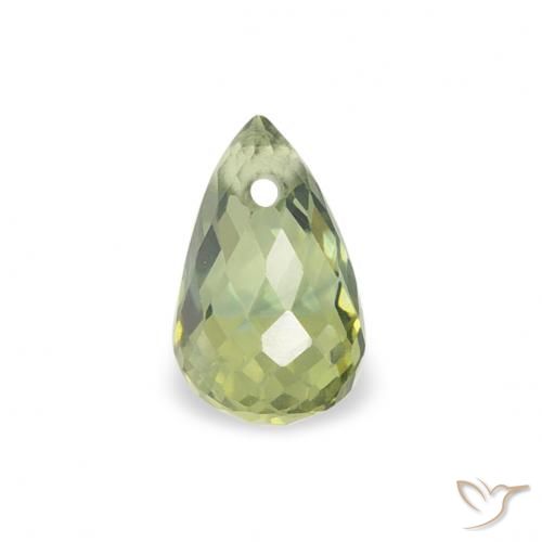 0.39ct طبيعي أخضر دافئ زفير, بريوليت, قليلا جدا